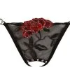 String Ouvert à Strass Et Sa Rose Rouge 1 String Ouvert à Strass Et Sa Rose Rouge -Lingerie boutique string ouvert strass fleur rose cotelli 3 1