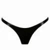 Patrice Catanzaro String En Vinyle Noir -Lingerie boutique string vinyle noir s 1