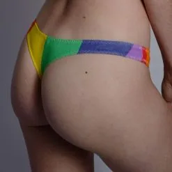 Dollhouse String En Coton Rainbow -Lingerie boutique string rainbow 2