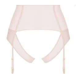 Maison Close Tanga Ouvert Porte-jarretelles - L'Amoureuse - Pivoine Rose -Lingerie boutique tanga haut pj l amoureuse pivoine rose 4