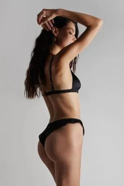 Maison Close Tanga En Soie - Rendez-vous Noir 14 Maison Close Tanga En Soie - Rendez-vous Noir -Lingerie boutique tanga rendez vous noir 4