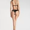 Maison Close Tanga En Soie - Rendez-vous Noir -Lingerie boutique tanga rendez vous noir 8