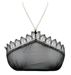Bracli Top En Tulle Et Dentelle De Calais Avec Collier De Perles - Kyoto 11 Bracli Top En Tulle Et Dentelle De Calais Avec Collier De Perles - Kyoto -Lingerie boutique top kyoto collier perles 1