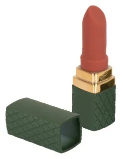 Mini Vibro Rouge-à-lèvres - Emerald Love -Lingerie boutique vibro lipstick emerald gold 2