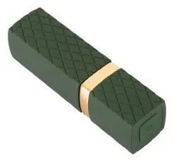 Mini Vibro Rouge-à-lèvres - Emerald Love -Lingerie boutique vibro lipstick emerald gold 3