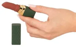 Mini Vibro Rouge-à-lèvres - Emerald Love -Lingerie boutique vibro lipstick emerald gold 4