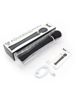 Aquawand Vibrante - Noir 8 Aquawand Vibrante - Noir -Lingerie boutique wand pixey aquawand noire or 6